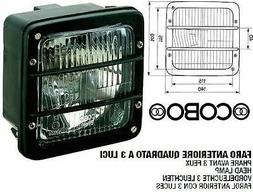 0511500001 FANALE ANTERIORE QUADRATO CON CORNICE NERA A 3 LU