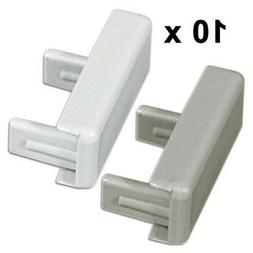 10 Cappucci Tappi Per Binari per Quadri, Corrimano, Bianco E