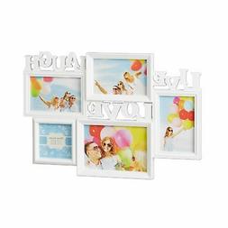 Relaxdays 10021999_49 Cornice Multifoto Live Love Laugh Port