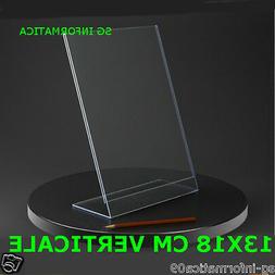13 X 18 VERTICALE CORNICE ESPOSITORE PREZZI men&ugrave; 13 * 18 CM