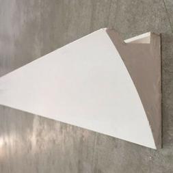 2 CORNICE IN GESSO ANGOLARE SGUSCIO PER ALLOGGIO STRIP LED D