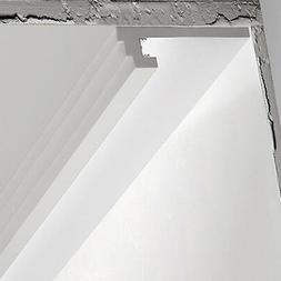 2 CORNICE PER LED IN GESSO ILLUMINAZIONE INDIRETTA PER SOFFI