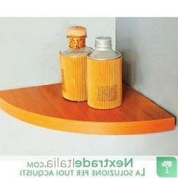 5PZ MENSOLA ANGOLO SQUADRATA NOCE CM 50X50X1,8.