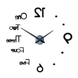 Acrilico Wall Clock 3D Lettere Fai da Te Moderno Adesivo Par