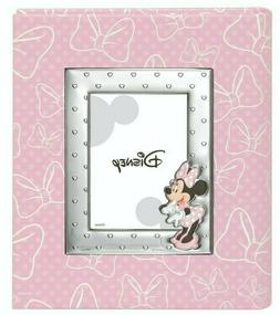 ALBUM CORNICE PORTAFOTO BIMBA ARGENTO DISNEY ROSA MINNIE BEL