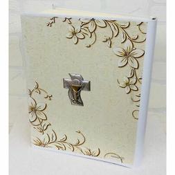 Album fotografico PRIMA COMUNIONE 24x30 cm placca argento MA