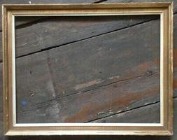 Vintage Telaio Bordo: 60 X 45 Cm, Esterno 66 X 51 Cm Antico