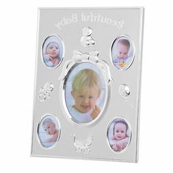 Argento Bella Bambino Multi Foto Cornice - Contiene 5 Immagi