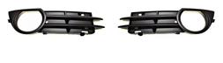 AUDI A3 8P 2003-2008 x GRIGLIA PARAURTI ANTERIORE SX DX NERO