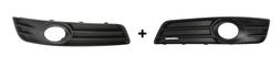 AUDI A3 8P 2008- 2x GRIGLIA PARAURTI ANTERIORE SX DX NERO CO