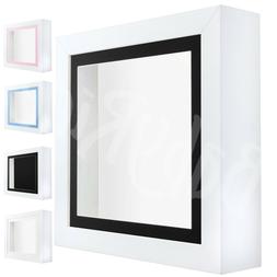 Bianco Ombra Scatola Profondo Display Foto 3D Cornice IN Leg