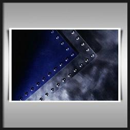 BLUE POINT 42x30"  SENZA CORNICE CANVAS PRINT ART