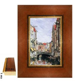 Boudin, Il Canale di Scheffer, Stampa su tela /PVC+ Cornice 