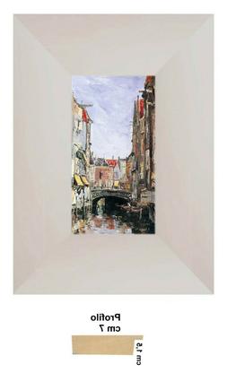 Boudin,Il Canale di Scheffer, Stampa su tela /PVC+ Cornice B