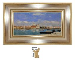 Boudin,Venezia dal Canale, Stampa su tela /PVC+ Cornice in l