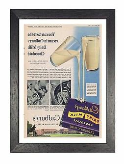 Cadbury Giardino Poster Classico Vintage Retr&ograve; Stampa Latte