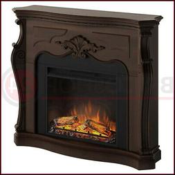 Caminetto Camino Elettrico Finto Cornice Wenge Legno da Pavi