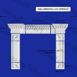 CAMINO CAMINETTO NO MARMO PIETRA RIVESTIMENTO PARETE CORNICE