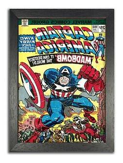 Captain America Poster Fictional Supereroe American Comic Bo