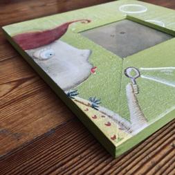 CORNICE 25x25 IN LEGNO DECORATO CON DISEGNI