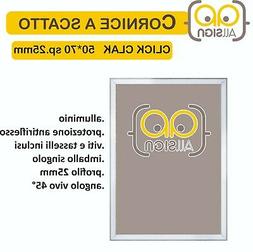 CORNICE A SCATTO 50x70cm DA PARETE 25mm porta poster esposit