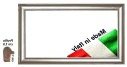 Cornice Argento Bomberino, in legno per foto,quadri,stampe,p