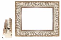 Cornice Argento classica per quadri, foto, stampe - Spessore