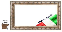 Cornice Argento invecchiato in legno con decori per foto,sta
