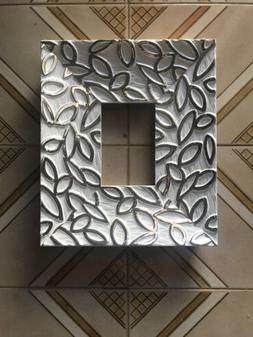 Cornice Artigianale 10 X 15 Bianco Decorazione Foglie Argent