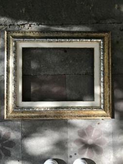 cornice Artigianale Argento 30x40 Con Passepatout Argentata