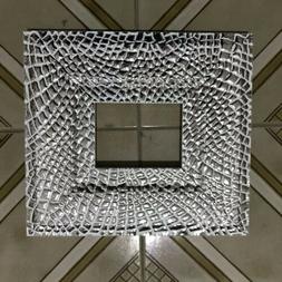Cornice Artigianale In Legno 10 X 15 Argento Tipo Coccodrill