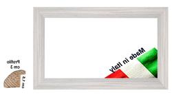 Cornice bombata Grigio chiaro in legno con sfumature x stamp