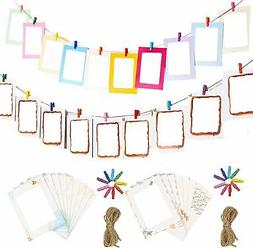 EQLEF Cornice Carta Foto 6x4 Cornice in Cartone Kraft con Co