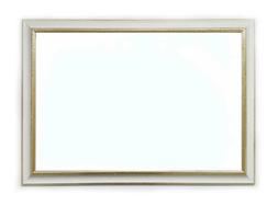 Cornice Classica in Legno - Interno 60x90 cm. - Quadro Bianc