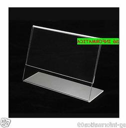 CORNICE ESPOSITORE ORIZZONTALE  A4 PLEXIGLASS PLASTICA TRASP