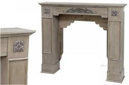 CORNICE FINTO CAMINO CAMINETTO 110*23*h94cm LEGNO DECORATIVA