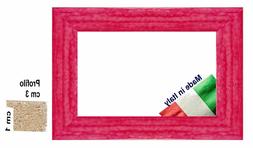 Cornice Fuxia smaltata lucida in legno x foto,stampe,poster 