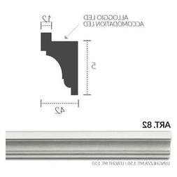 CORNICE IN GESSO ART.82 H5,0 INSTALLAZIONE A PARETE E ALLOGG