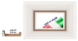 Cornice in legno a incavo Bianca per stampe,dipinti, foto - 