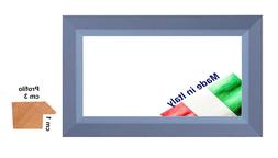Cornice in legno Blu Avio per foto, stampe, poster - Spessor