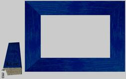 Cornice in legno Blu matta per foto, tele, poster -  Spessor
