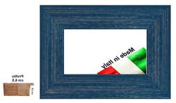 Cornice in legno Blu Shabby per quadri, stampe, dipinti - Sp