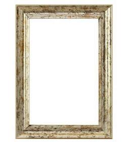 CORNICE IN LEGNO COLORE ARGENTO - 25 x 35 CM.