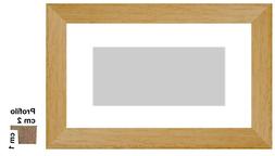 Cornice in legno Faggio con passepartout per foto,diplomi. -