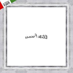 CORNICE IN LEGNO GRAFICA CM 4 BIANCO ARGENTO MODERNO QUADRO 