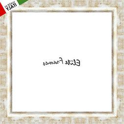 CORNICE IN LEGNO GRAFICA CM 4 BIANCO ORO MODERNO QUADRO STAM