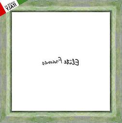 CORNICE IN LEGNO GRAFICA CM 4 VERDE MODERNO QUADRO STAMPE PO