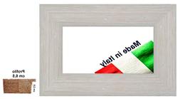 Cornice in legno Grigio/Azzurro Shabby per quadri, stampe, d
