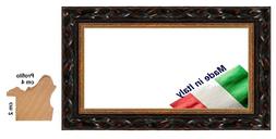 Cornice in legno Nera intagliata rigo Oro int. x foto, stamp