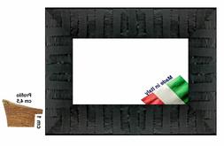 Cornice in legno Nera opaca rigata per foto,stampe, poster -